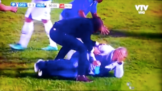 Soccer Coach Suffers Brutal, Non-Existent Agony After A "Headbutt"